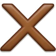 Letter X sticker