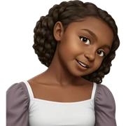 realistic portrait of black girl sticker