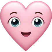Pastel pink heart sticker
