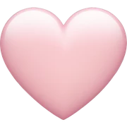 light pink heart sticker