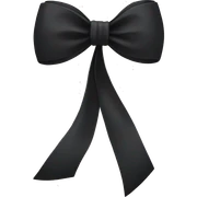 black bow sticker