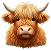 Highland cow sticker
