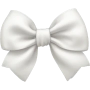 white bow  sticker