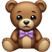 Teddy bow sticker
