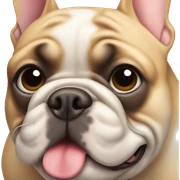 French bulldog  sticker