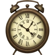 vintage clock sticker