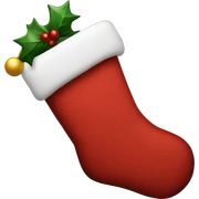 Christmas stocking sticker
