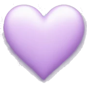 lilac heart sticker