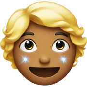 Emojis with sparkles sticker