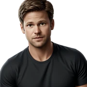brown haired boy portrait sticker