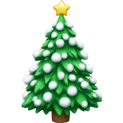 Christmas tree with snow sticker