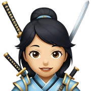 Elegant Samurai sticker