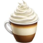 Coffee with whipped cream  sticker