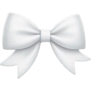 White bow sticker