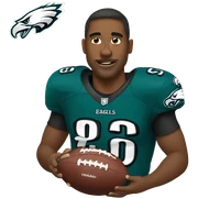 Eagles football sticker