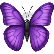 purple butterfly  sticker
