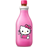hello kitty with a bottle  sticker