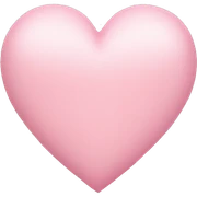 light pink heart sticker