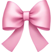 light pink ribbon bow sticker
