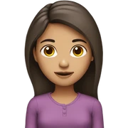 Girls brunette  sticker