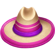 Realistic pink and purple sombrero  sticker