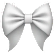white bow sticker