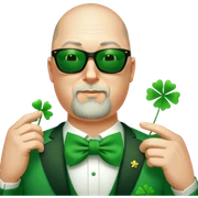 Stylish Leprechaun sticker