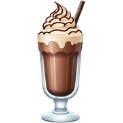 Milkshake with Chocolate ice cream  sticker