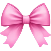 Pink bow sticker