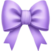 pastel purple bow sticker