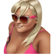 blonde girl in sunglasses sticker