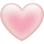 light pink heart sticker