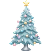 Pastel blue christmas
 sticker