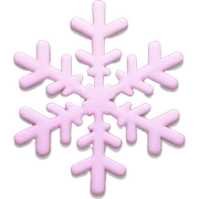 pastel pink snowflake  sticker