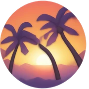 sunset  sticker