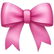 Pink ribbon bow  sticker