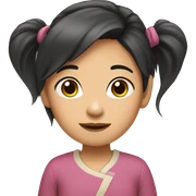 asian girl sticker