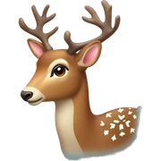 Christmas deer sticker