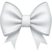 white bow sticker