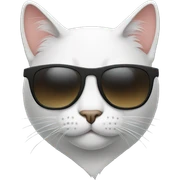 Cat with sunglasses sticker
