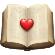 Bible with a heart  sticker