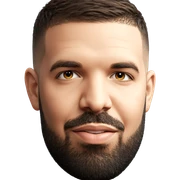 handsome male portrait closeup sticker