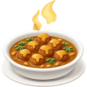 Kip met curry sticker