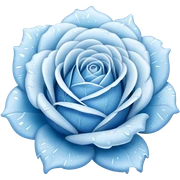 ice blue rose sticker