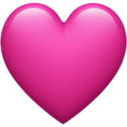 dark pink heart sticker