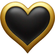Black-And-Golden-Heart-Emoji sticker