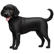 dog black sticker