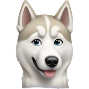 Blonde husky  sticker