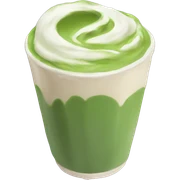 Aesthetic matcha latte sticker