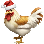 Christmas chicken  sticker